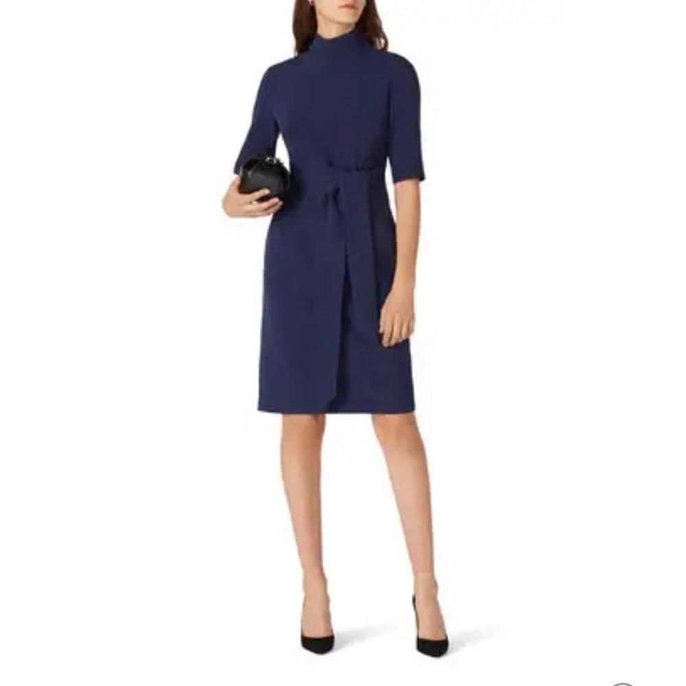Toccin Blue Tie Waist Dress Size 4